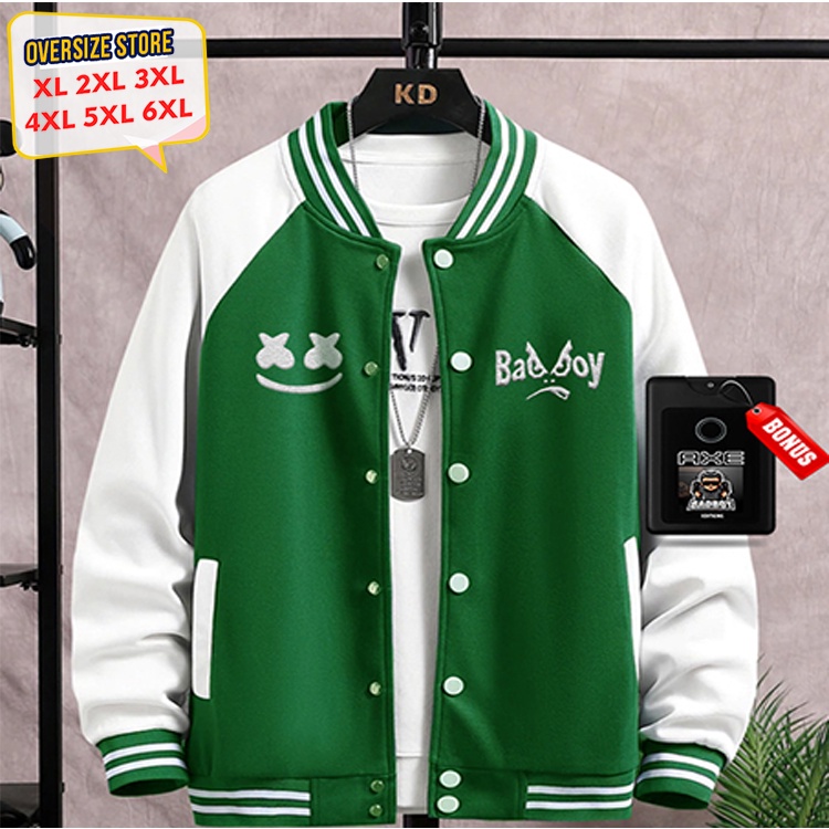 Jaket Varsity Baseball Pria Oversize M - 6XL BADBOY jaket varsity baseball bomber original Big size