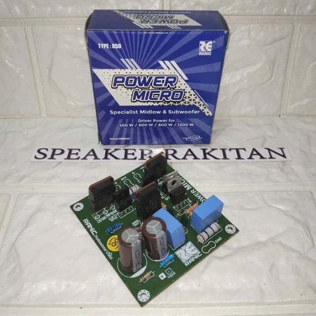Kit Driver POWER MICRO 850 specialis Midlow dan Subwoofer 400W - 1200W