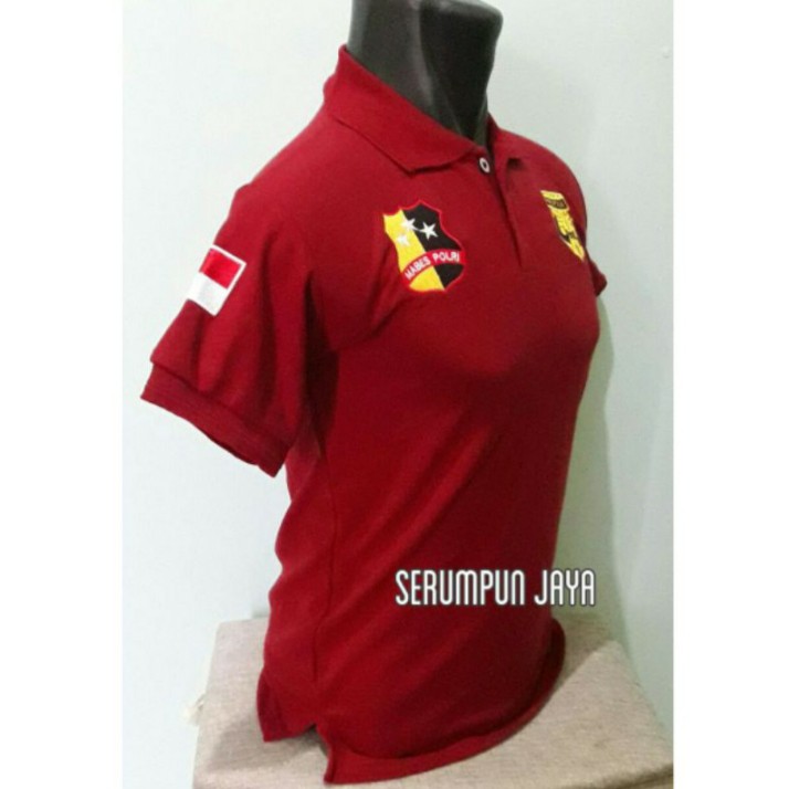 KAOS GADA PRATAMA MARUN - KAOS KERAH GADA PRATAMA MAROON SECURITY FULL BORDIR