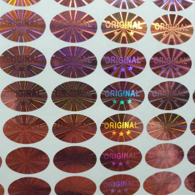 

Stiker hologram original pink isi 140 - stiker segel