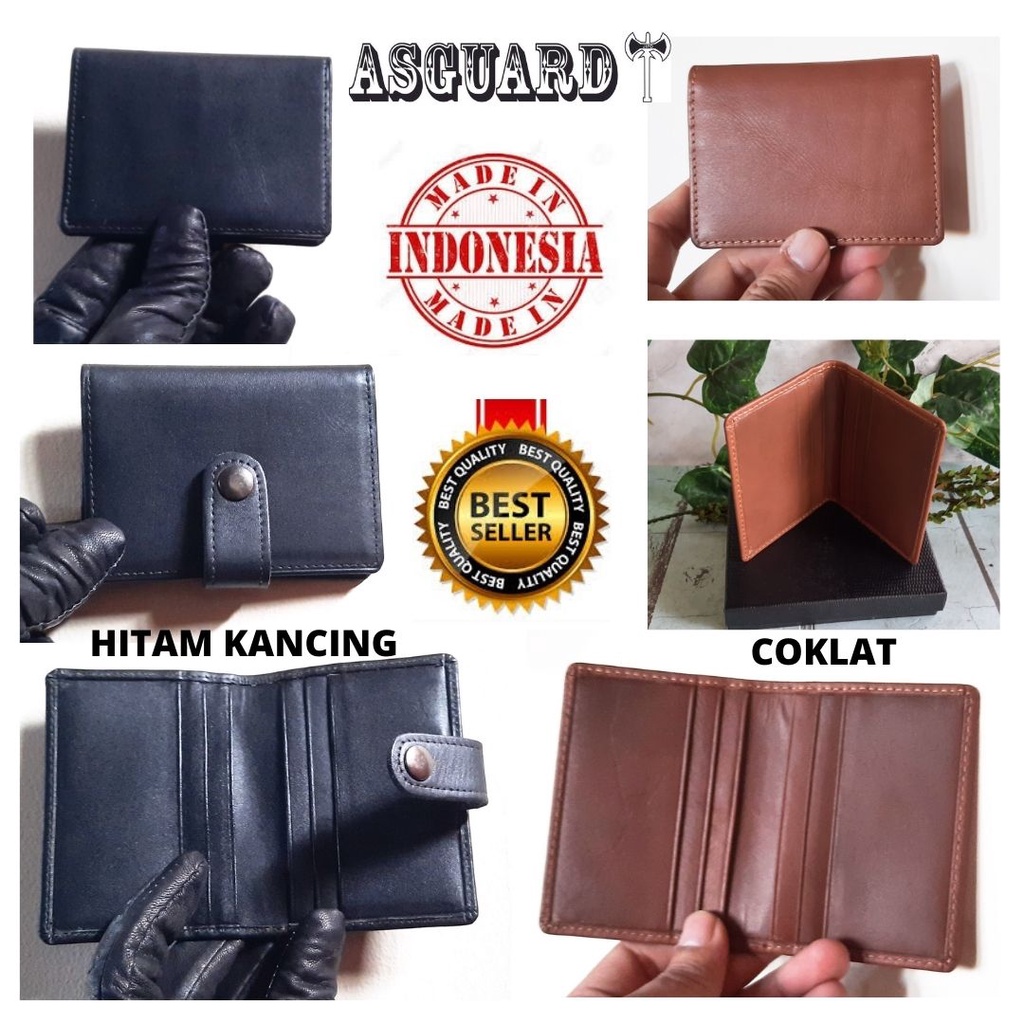 ASGUARD CARD WALLET LEATHER WLT01 Dompet Kartu Kulit Asli LUX 101116