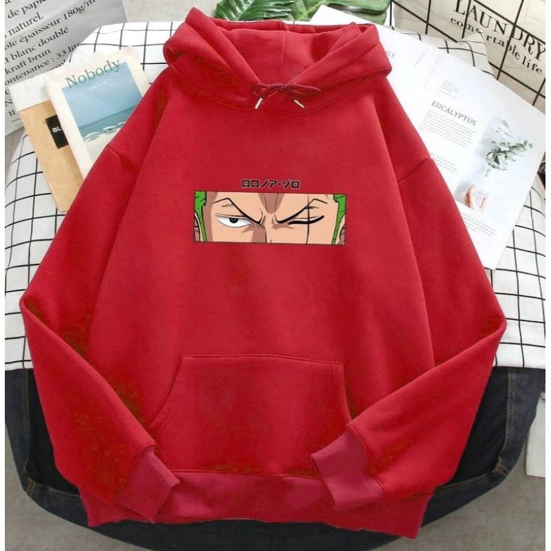 ANIME ZORO HOODIE PRIA - ATASAN JUMPER TEBAL TERLARIS