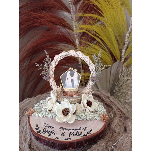 

Ring Box Kotak Cincin Termurah Ring Bearer Kotak Cincin Rustic Mahar Seserahan Parcel Baki Lamaran