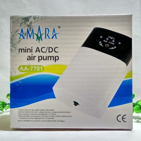 AMARA AA 7701 ACDC USB/ AERATOR ACDC /AIR PUMP/ AERATOR AQUARIUM AMARA ACDC