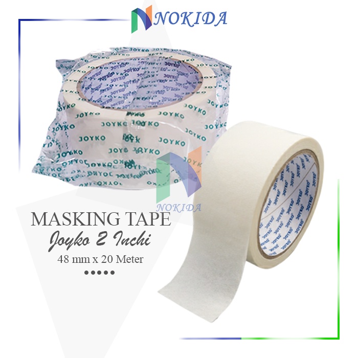 

Nokida Masking Tape Joyko 2 Inchi [48 mm/1 Roll] / Lakban Kertas Besar / Solatip Selotip Solatif Pembatas Cat / Isolasi Solasiban Kertas Jumbo Untuk Cat Joyko