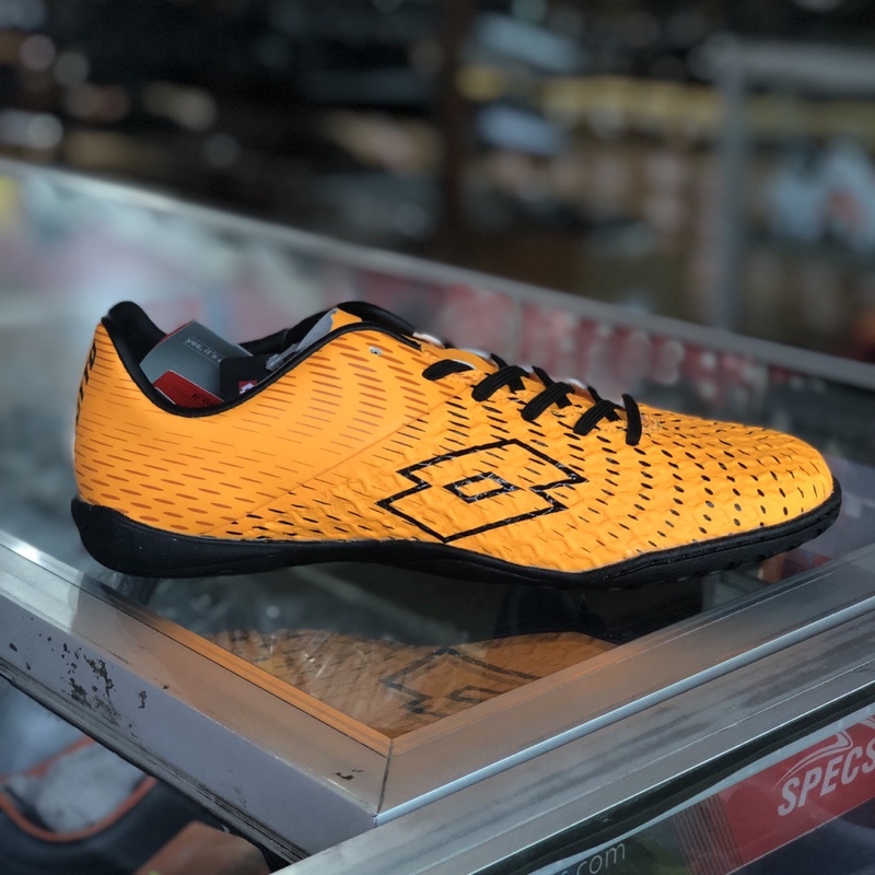 Lotto Meteora IN - Beat/Jet Black/Green Neon Flash