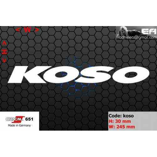 Jual ea cutting sticker / decal Code koso ( sponsor logo ) Shopee