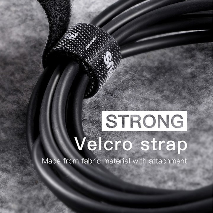 Baseus Velcro Cable Strap Pengikat Perekat Kabel Cable Organizer Clip