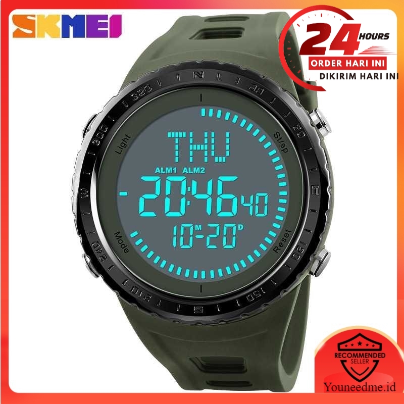 [TM] SKMEI Jam Tangan Digital Pria Kompas - 1342