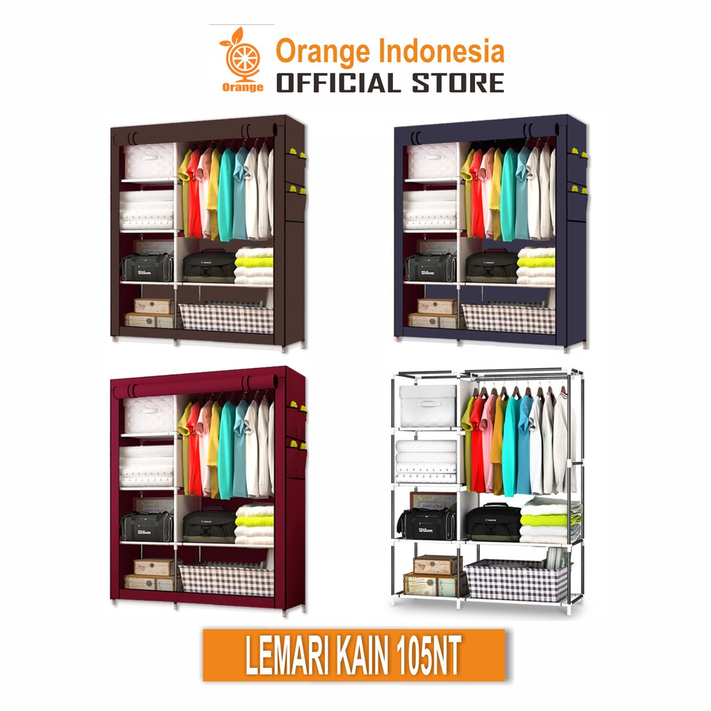 COD Termurah Lemari Pakaian Portable Lemari Serbaguna Dari Kain Import Premium 105NT Goshop88