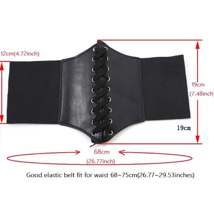 Corset Waist Belt Ikat Pinggang Lace Up Fashion Shopee Indonesia