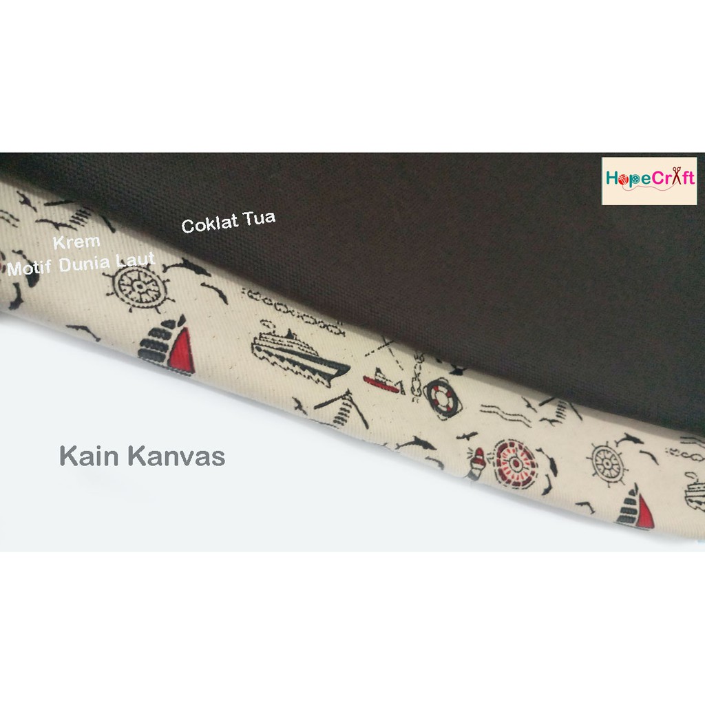 Kain Kanvas / Bahan Tas / Bahan Craft/Kain Canvas