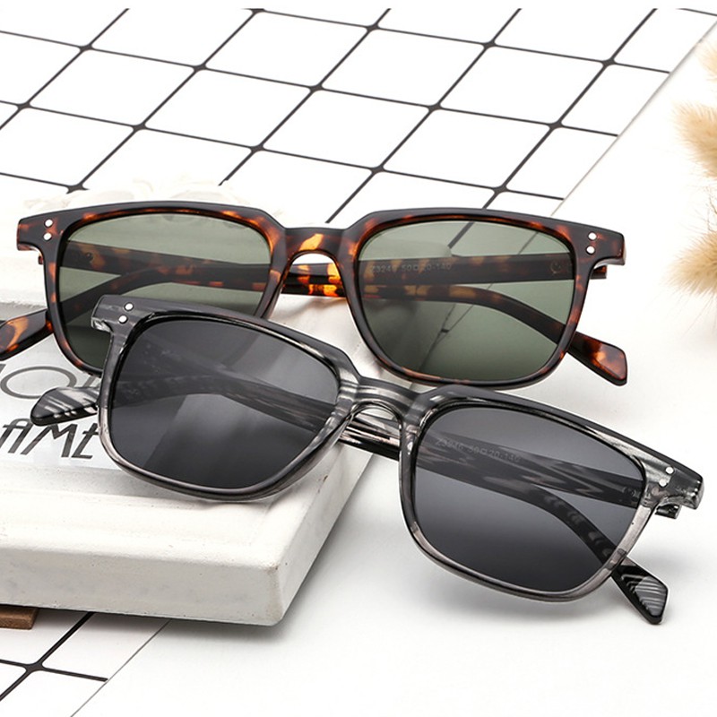 American men's glasses trend retro-bingkai kacamata berkacamata kepribadian rice nail sunglasses