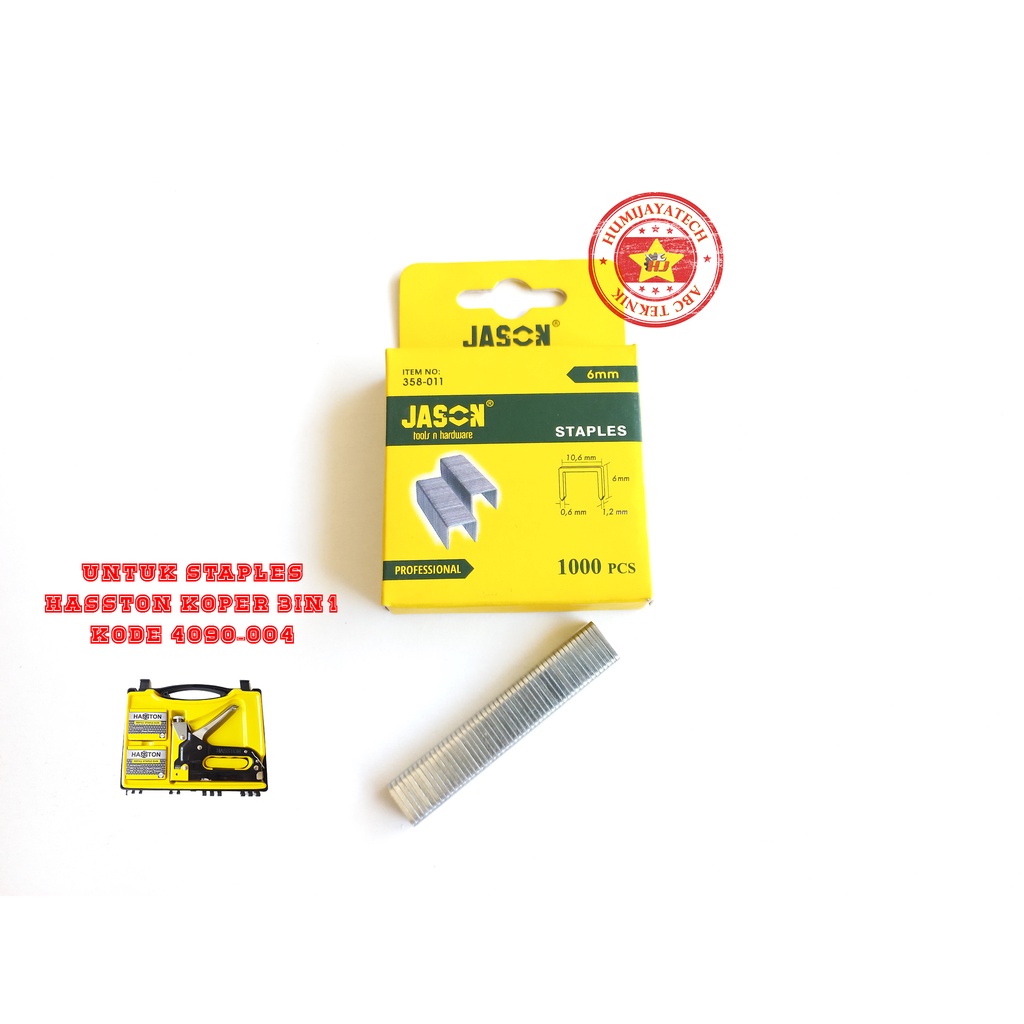 

Isi Staples Tembak 6mm Jason