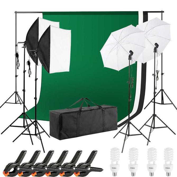 Paket lighting set background foto studio - Portrait Foto Studio | Backdrop