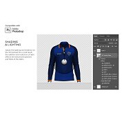 3d Raglan Polo Shirt Mockup - Photoshop