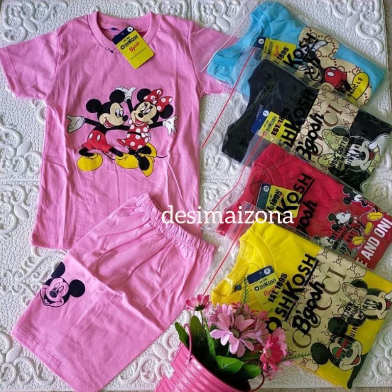 SETELAN KAOS ANAK PEREMPUAN//Size 246810//USiA 1 - 8 tahun.