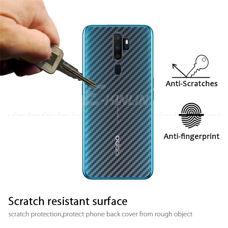 GARSKIN CARBON OPPO A5 A9 A31 A52 A92 A33 A53 2020 STIKER BACK SKIN ANTI JAMUR