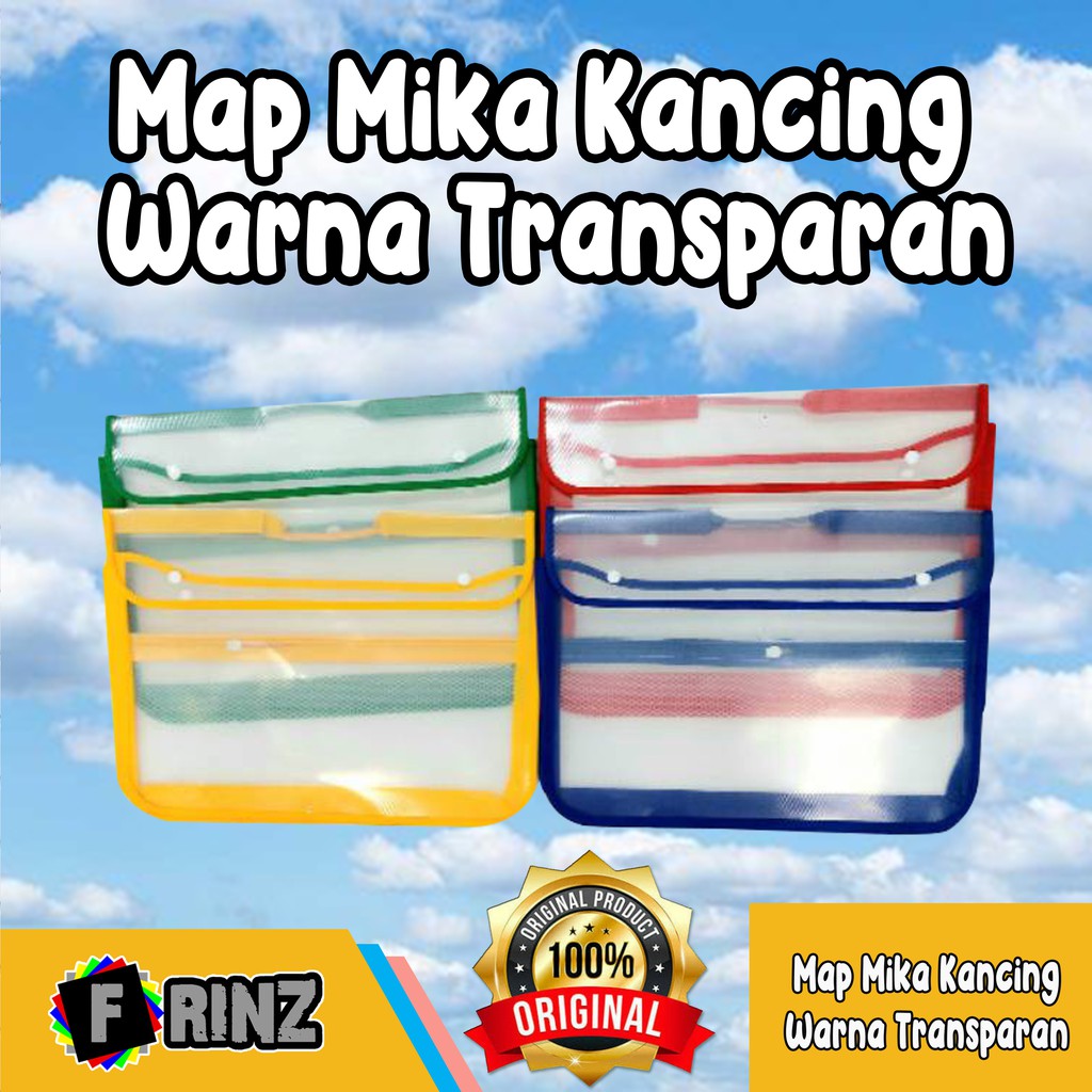 

ATK ~ Map Tas Kancing Mika Folio Transparan Tebal