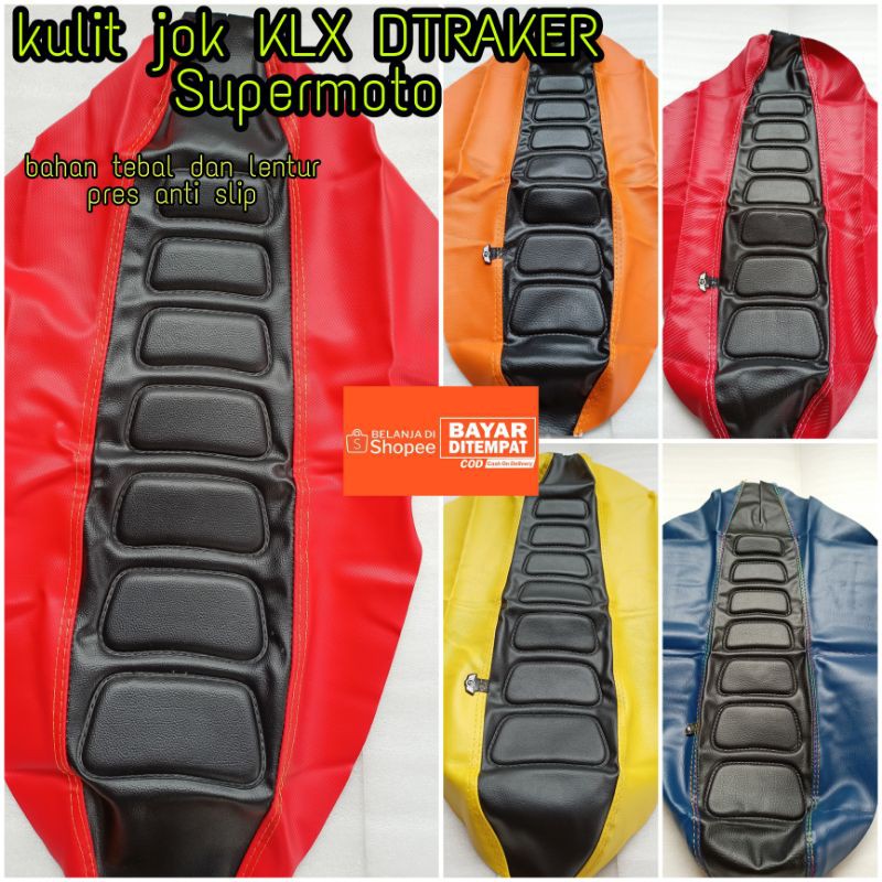 KULIT JOK MOTOR KLX DTRAKER CRF SUPERMOTO UNIVERSAL MOTOR CROSS