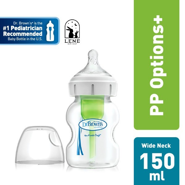 Dr. Brown's Wide Neck Options+ Baby Bottle 150ml - 1 Pack / Botol Susu Bayi DrBrown