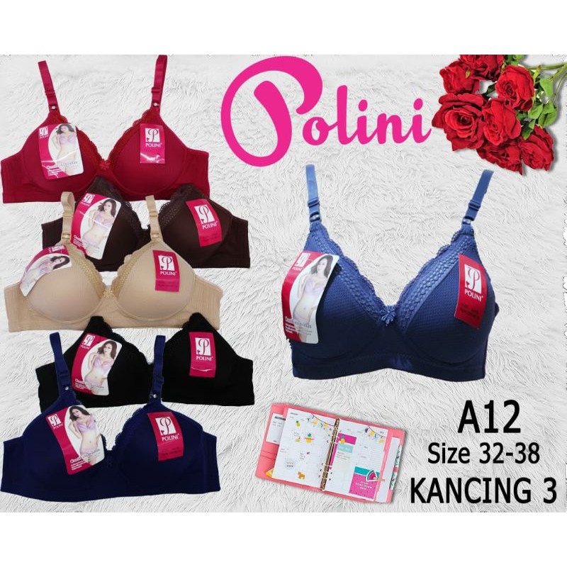 BH POLINI KAIT 3 - BH BUSA TANPA KAWAT - BH POLINI MURAH - BRA