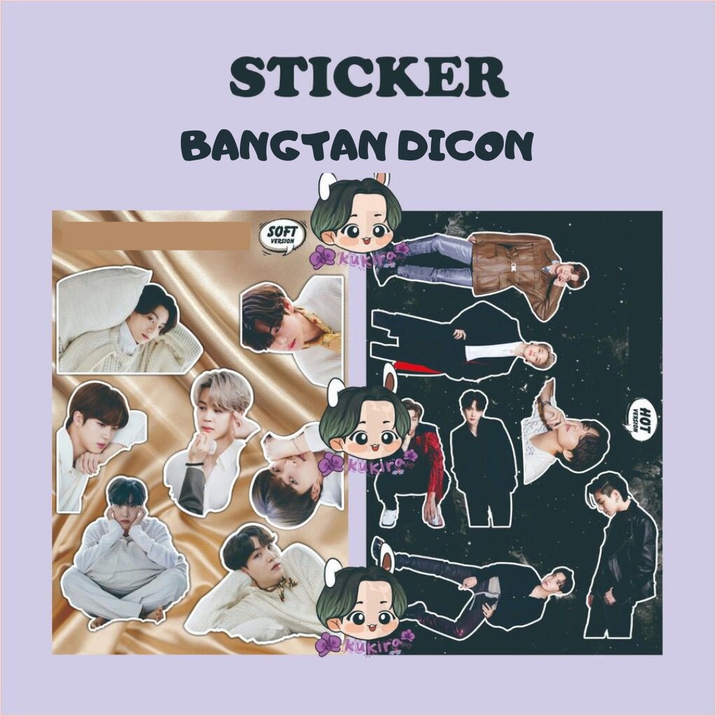 STICKER BANGTAN DICON RM JIN SUGA JHOPE JIMIN V JUNGKOOK