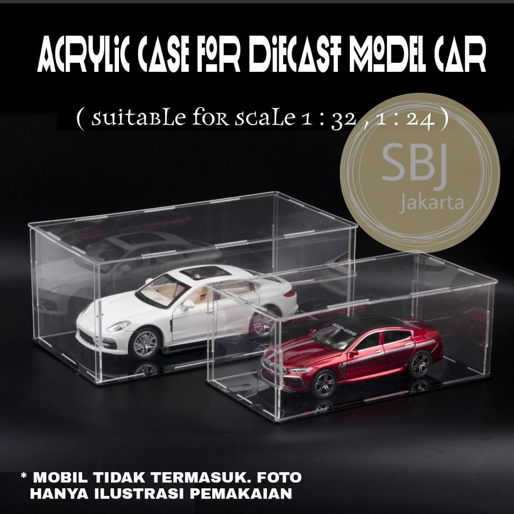 DIECAST KOTAK AKRILIK FINE LASER CUT CASE / KOTAK DISPLAY DIECAST