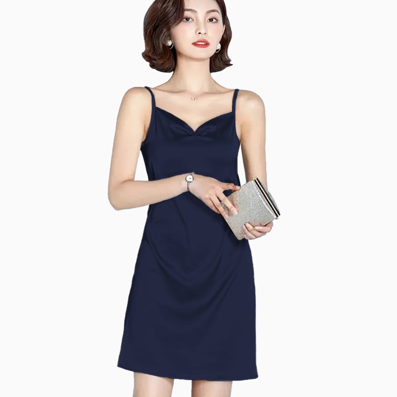 Dress Camisoles sexy Saten Tali kecil Wanita Gaya Korea - XSHOP Mio