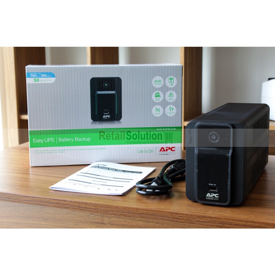 UPS 700VA 360W - APC BVX700 / BVX700LUI-MS / BVX700LUIMS USB Charge