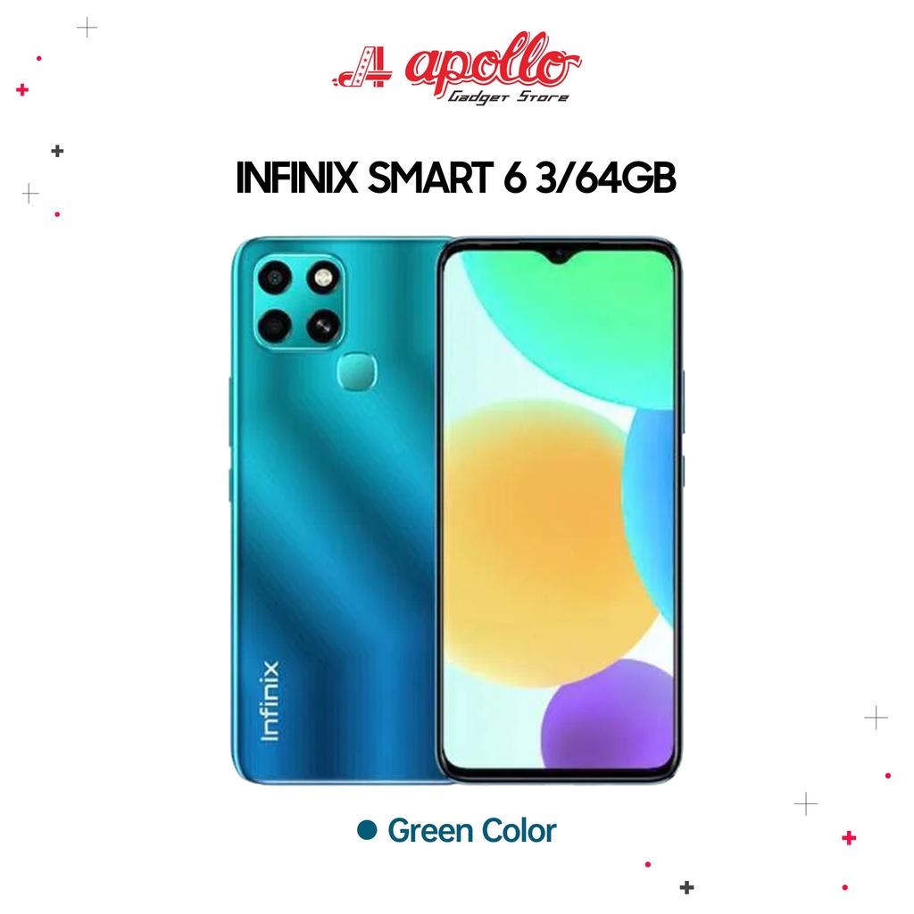 Infinix Smart 6 3/64GB Garansi Resmi Indonesia-Green