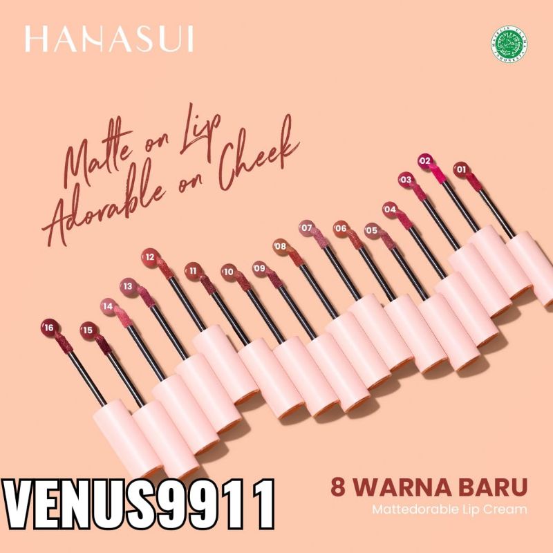 ♥️ HANASUI LIPCREAM ♥️ LIP HANASUI MATTE / HANASUI MATTE DORABLE LIP CREAM / BOBA LIPCREAM