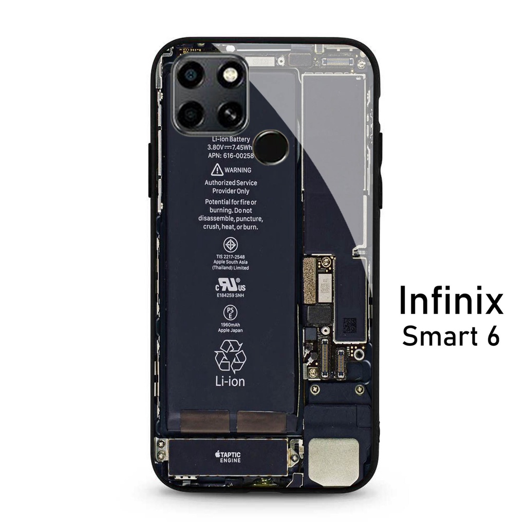 Case Infinix  Smart 6 - Softcase Glass Kaca Infinix Smart 6 - A11 - Case Hp Infinix Smart 6 - Casing