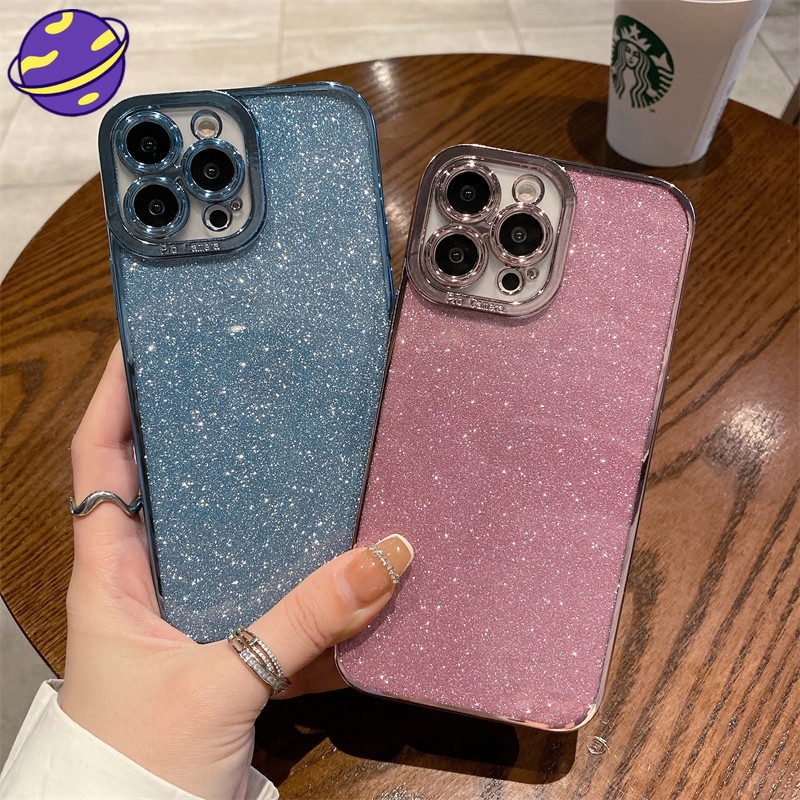 Soft Case Desain Mata Malaikat Aksen Glitter Untuk IPhone 11 12 13 Pro Max