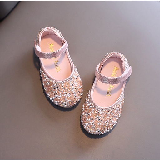 CG SH22-Sepatu Pesta Anak Perempuan Import Crystals