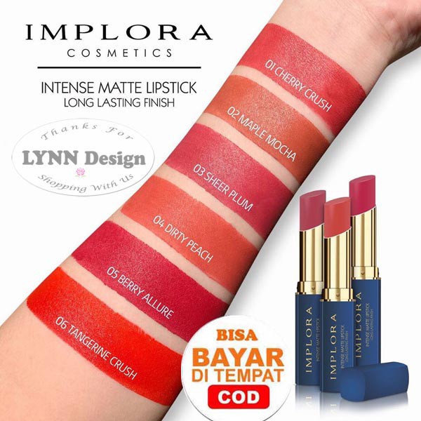 IMPLORA Intense Matte Lipstick / Implora intensif lipstik / Implora Lipstick Matte Intense