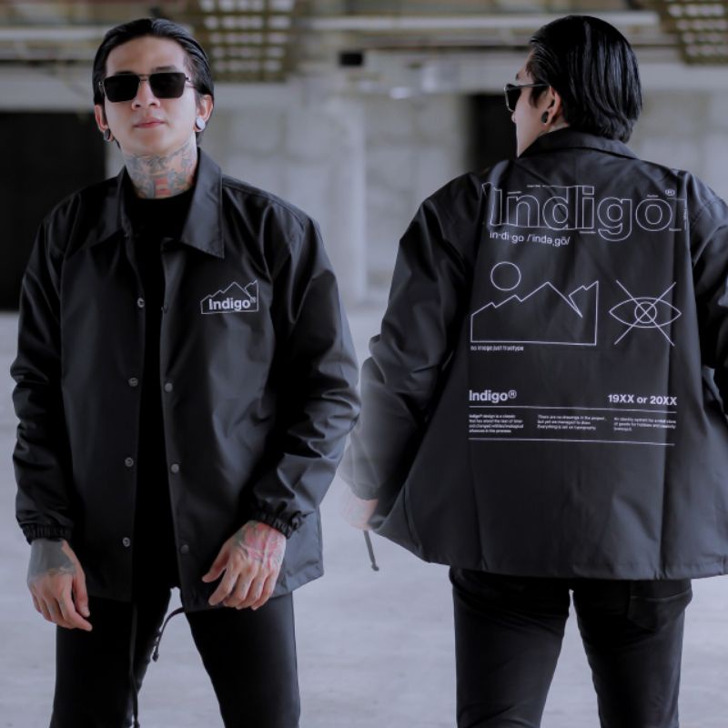 JAKET WINDBREAKER INDIGO KING OF CLOTH - COACH PARASIT JAPAN SIMPLE PRIA WANITA CASUAL SPORTY RIDING - JAKET PARASUT VINTAGE POLOS HIJAU ARMY MAROON HITAM - OUTFIT SIMPEL ELEGAN OUTDOOR-Motif 9