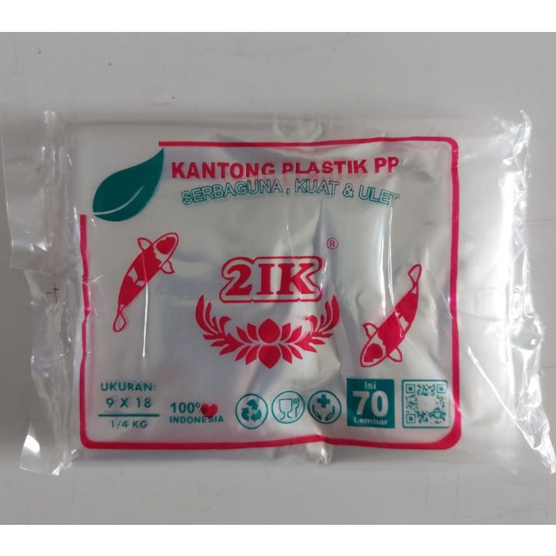 Plastik PP Bening Koi (9x18) 1/4 kg
