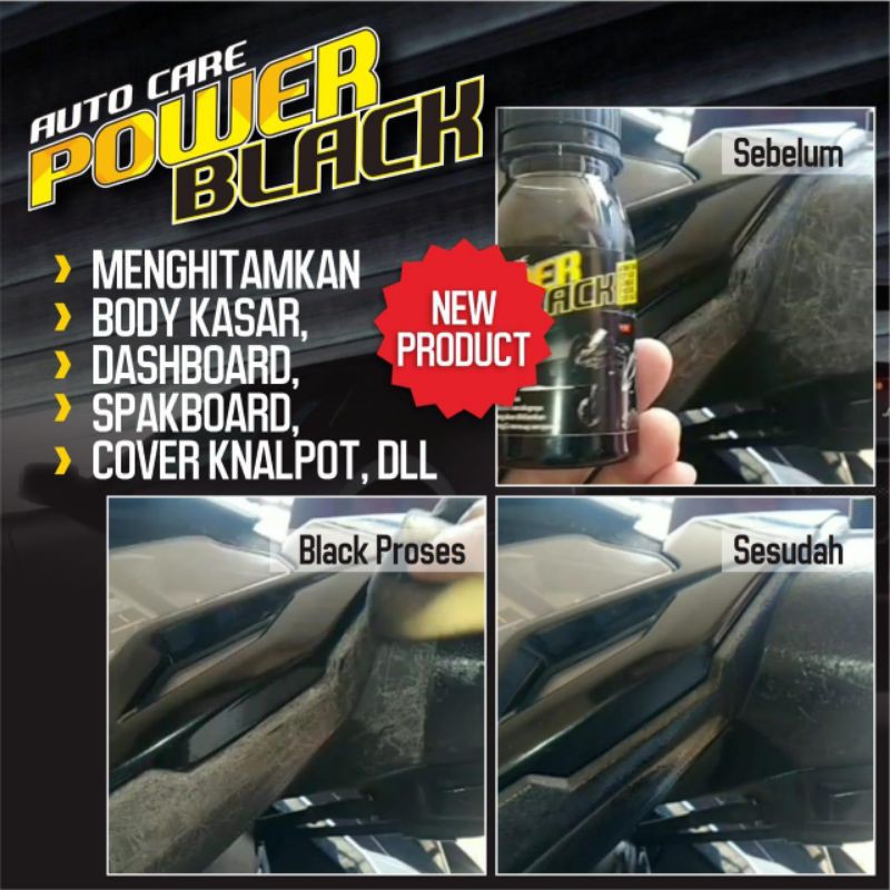 Auto Care POWER BLACK Menghitamkan Body Motor