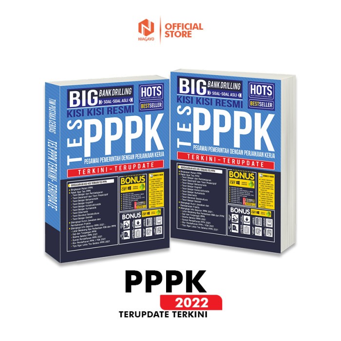 

GRATIS ONGKIR Buku CPNS BIG BANK Drilling Tes Kisi-Kisi Resmi PPPK Terkini Terupdate KPL061