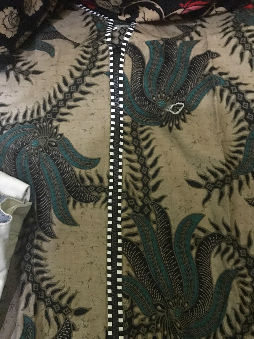 Tey-17 Batik Wanita Asj Sa Hrb026 Kenongo Kemeja Tosca Pendek