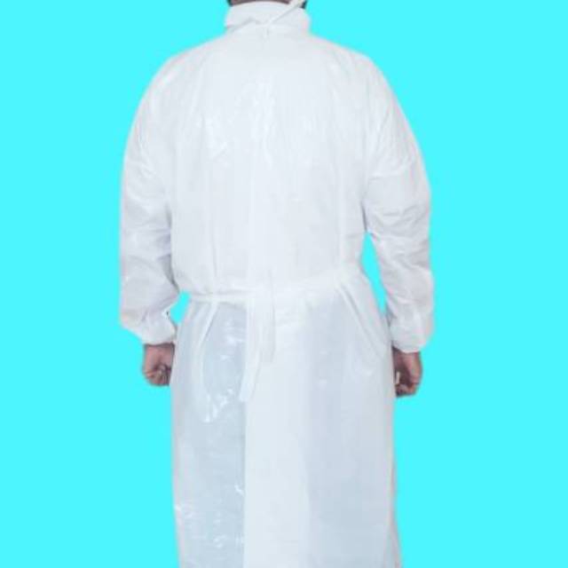 Apron Surgical Gown Gaun APD Waterproof lengan panjang untuk medis 1pcs