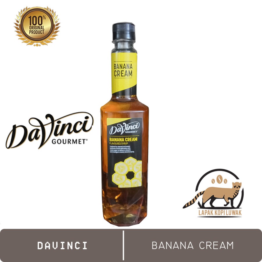 

Banana Cream Syrup Merk Davinci