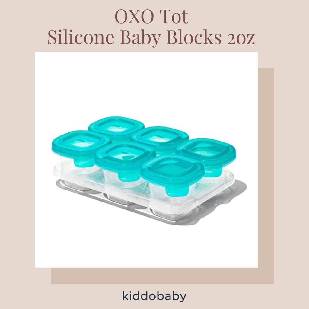 OXO Tot Silicone Baby Blocks 2oz | Wadah Penyimpanan