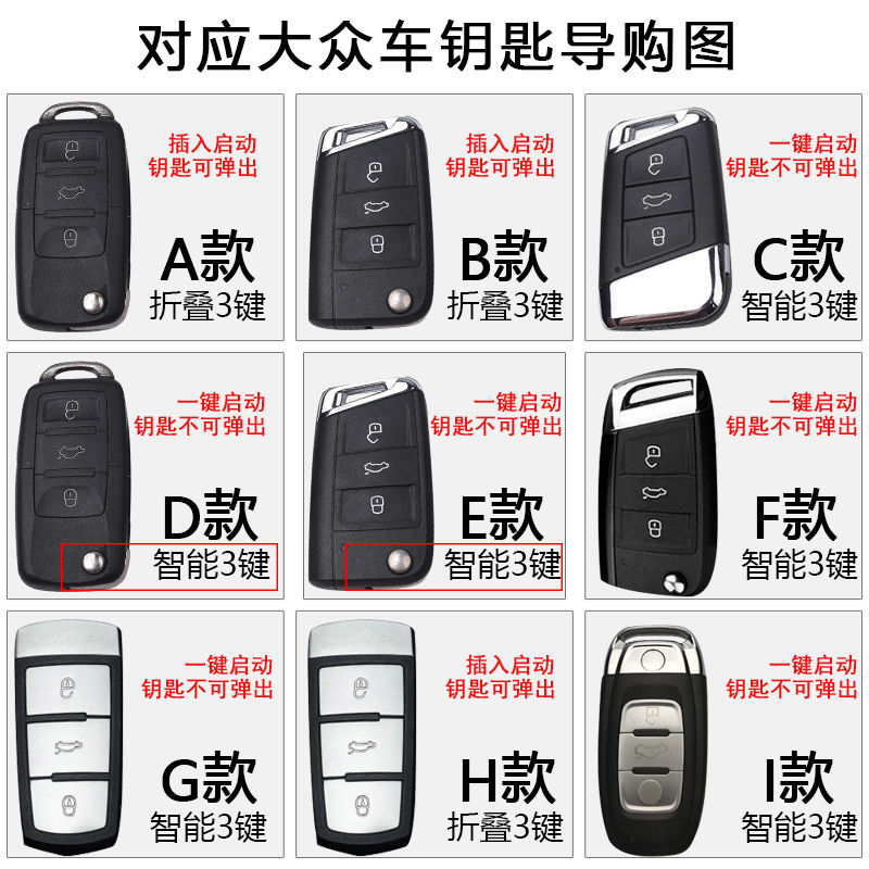 Remote Tanpa Kunci Kunci Mobil Perlindungan Kulit Penutup Casing kunci case untuk Volkswagen VW Polo golf Vento Passat Tiguan