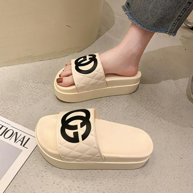 AGI0021 Sandal Slop Wanita Fashion Import CG Sol Tebal Ready Jakarta Bisa COD (NO BOX)