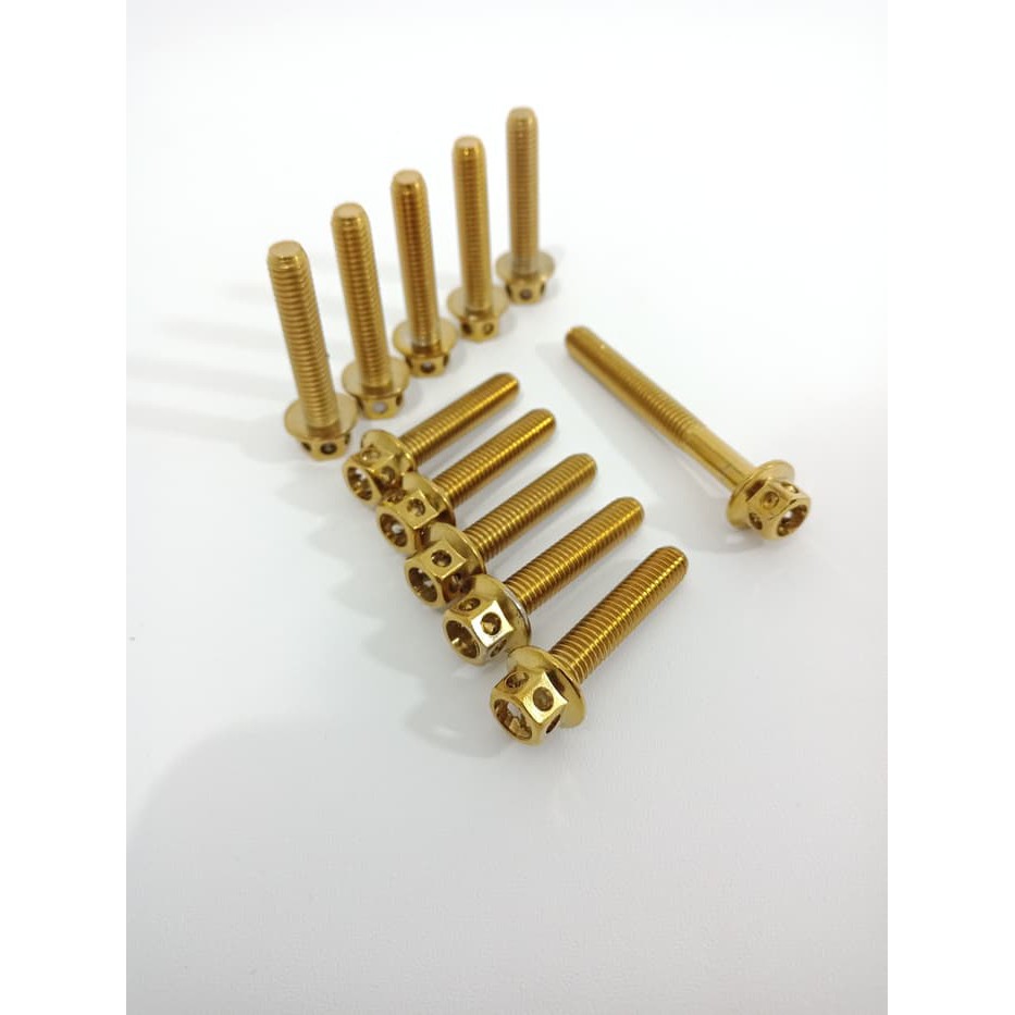 Probol Baut Blok Mesin Satria Fu -Stanlis Original Gold - Variasi Motor