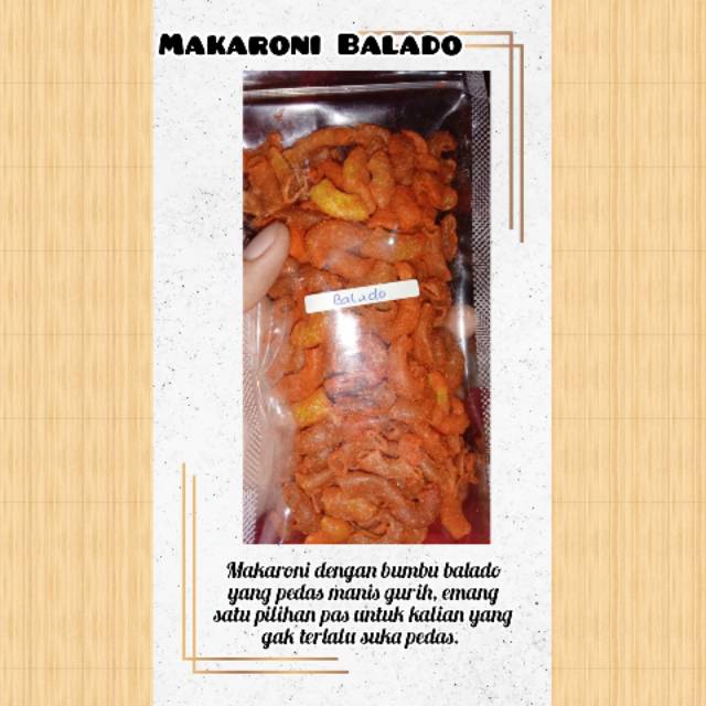 

Makaroni pedas Balado/Cemilan Enak/Mo Sambal Ngemil