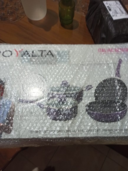 Panci Set Pengukus / Royalta Italian Granite Cookware Pan 7 Pc Paling Bagus