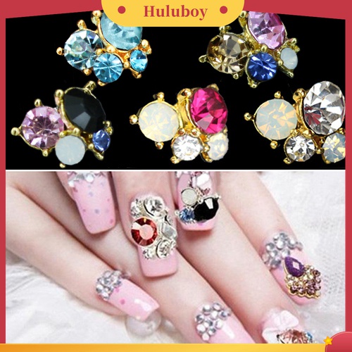 Huluboy Huluboy♡ 10pcs Kristal Berlian Imitasi 3D DIY Untuk Dekorasi Manicure